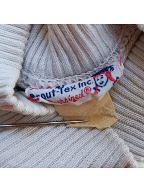 True Vintage Top Girls 8 1950's Scout-Tex Striped Turtleneck Gym Cotton Distress